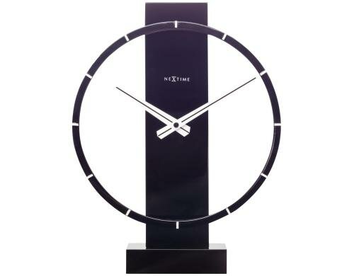 NexTime Tischuhr Carl schwarz 34x27cm