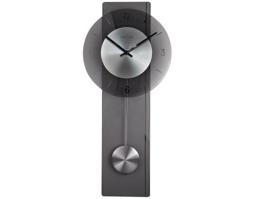 NexTime Wanduhr Eleanor grau 70x30cm