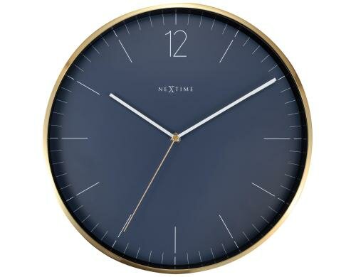 NexTime Wanduhr Essential Vintage Blue Durchmesser 34cm