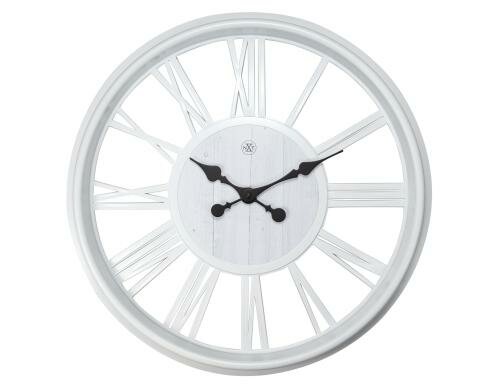 NexTime Wanduhr Quebec weiss Durchmesser 51cm