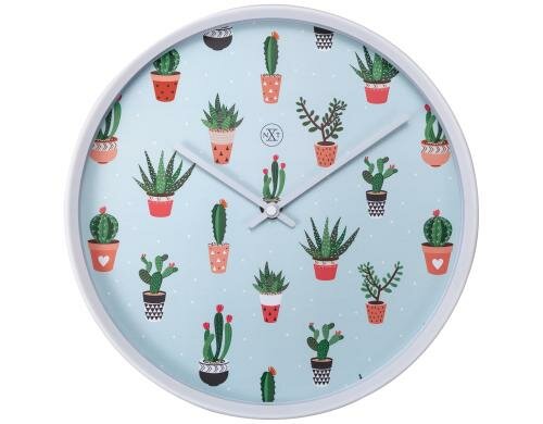 NexTime Wanduhr Cactus Color Durchmesser 30cm