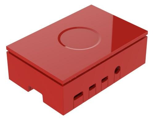 Gehäuse zu Raspberry Pi 4 Model B Farbe: rot