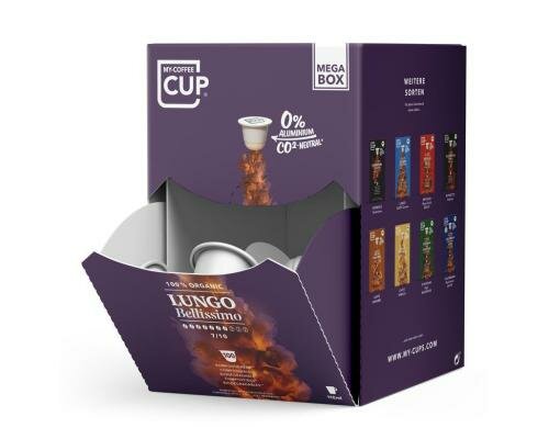 100er Megabox Lungo Bellissimo 100 BIO Kaffeekapseln