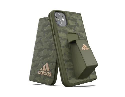 Adidas Folio Grip Case Camo grün für iPhone 11