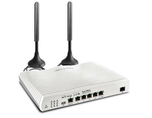 DrayTek Vigor2865L VDSL2 &  LTE-Modem 5x Gbit LAN, 32x VPN, WAN3, Firewall