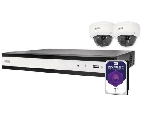 ABUS Videoüberwachungsset TVVR36421D IP Videoüberwachung 4-Kanal PoE Set