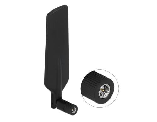 Delock LTE & 5G-Antenne,-1-3dBi, Kippgelenk SMA-Anschluss, 0.7-4.9Ghz, Outdoor