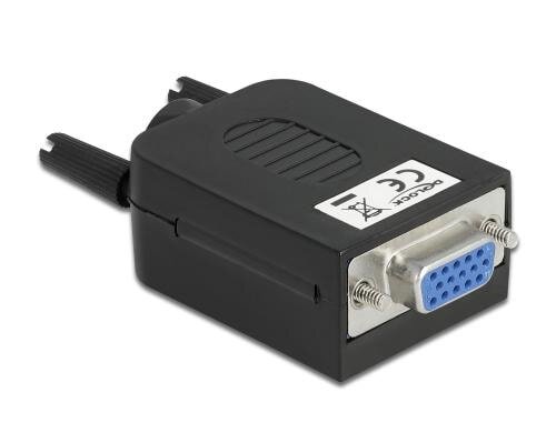 Delock Adapter VGA 15Pin/Buchse - 10Pin TB 10Pin Terminalblock, Pitch 3.81, Schrauben