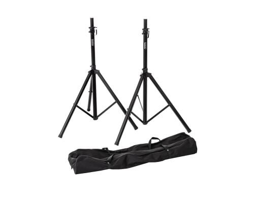 Bemero Lautsprecherstativ-Set SS-9020BK-Set 2x PA-Speaker Stands inkl. Bag