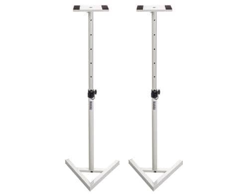 Bemero Studiomonitorstativ Paar SMS-9040WH Für Nahfeldmonitore, Höhe: 690-1300mm, Paar