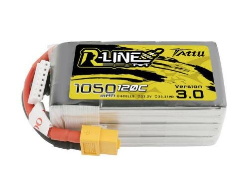 Tattu LiPo-Akku 22.2V 1050mAh 120C RL V3 78x40x38 mm 202g XT60