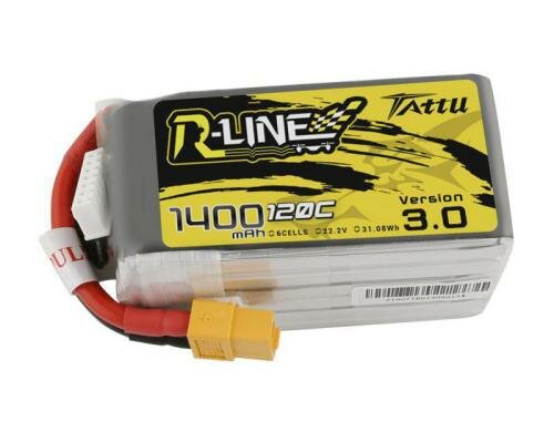 Tattu LiPo-Akku 22.2V 1400mAh 120C RL V3 78x39x49 mm 230g XT60