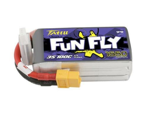 Tattu FF LiPo-Akku 11.1V 1550mAh 100C 3S1P 73x36x28 mm 140g XT60