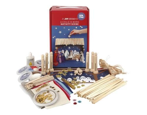 Creativ Company Bastelset Weihnachtskrippe Komplettset