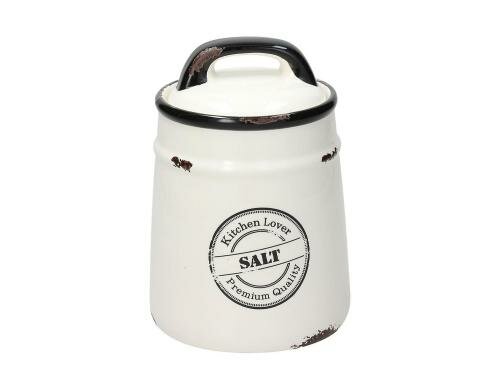 Tognana Vorratsdose Salz 12cm Urban 1 Stück, D: 12cm, H: 17.5cm, 0.85l Steingut