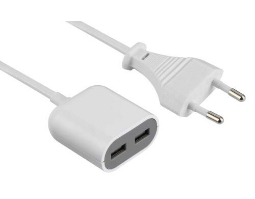 Schönenberger Dual USB Verlängerung 1.5m Kabel, 2.4 A, 5V