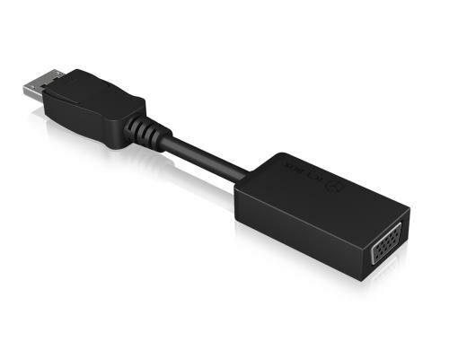 ICY BOX IB-515a DisplayPort zu VGA, schwarz DisplayPort 1.2 Input zu VGA Output