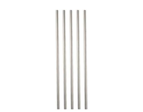 Strawganic Stahlstrohhalme Gastro Set silbe 50 Stück