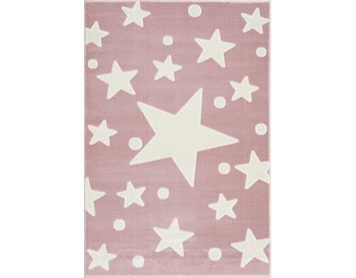 Livone Teppich Estrella 120x180 cm rosa/weiss