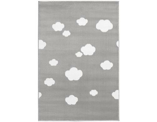 Livone Teppich Sky Cloud 120x180 cm silbergrau/weiss
