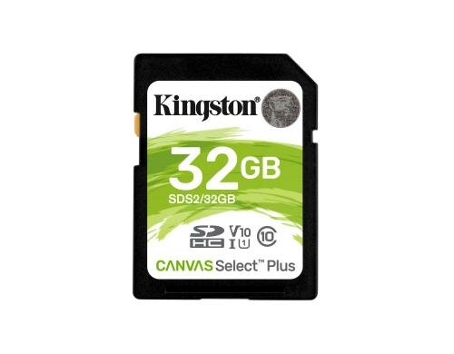 Canvas Select Plus SDHC Card 32GB Kingston UHS-I U1, Lesen 100MB/s, schreiben 10MB/s