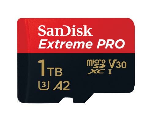 SanDisk microSDXC Card 1TB ExtremePro A2 lesen 170MB/s, schreiben 90MB/s, inkl.Adap