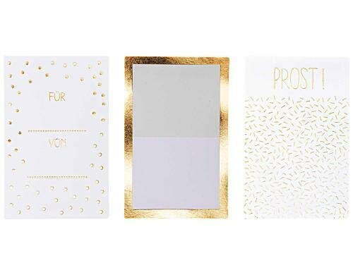 Rico Design Flaschenetiketten Prost 3 Etiketten