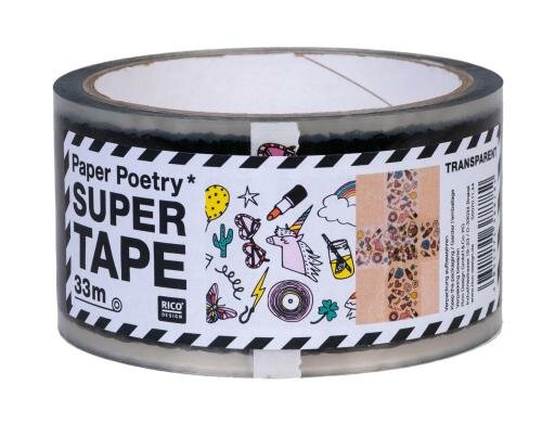 Rico Design Paketklebeband Magical Summer transparent, 5 cm x 33 m