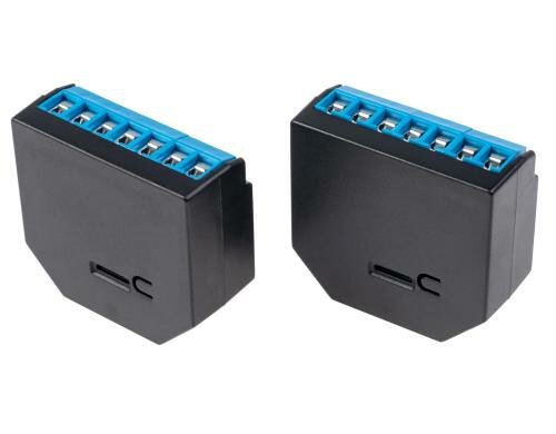 Shelly 2.5 WiFi-Switch, 2er Set 2-Kanal WLAN Schalt-Messaktor, 10 A
