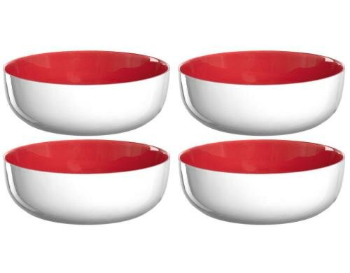 Leonardo Salatschale Colorata 21cm 4er Set 4 Stück, H: 8cm, D:21cm Vol1.9l