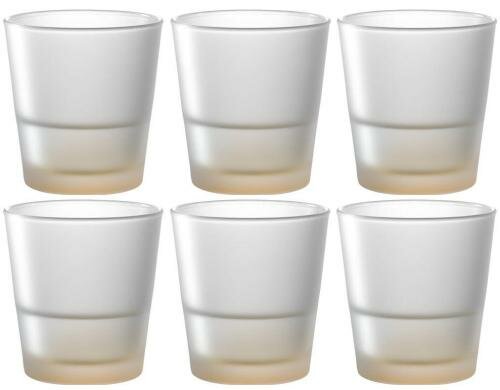 Leonardo Glas Colorata 280ml 6tlg Gelb 6 Stück, H: 9cm, D: 9cm satiniert