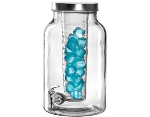 Leonardo Getränkespender 5.5l Colorata mit 18 Eiswürfel, H: 35cm, D: 18cm