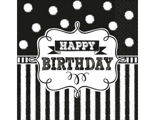 Amscan Servietten Chalkboard 16 Stück 33x33 cm, 16 Stück