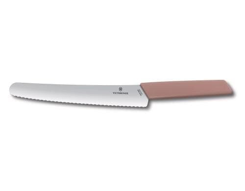 Victorinox Brot- und Konditormesser 22 cm, apricot-rosa