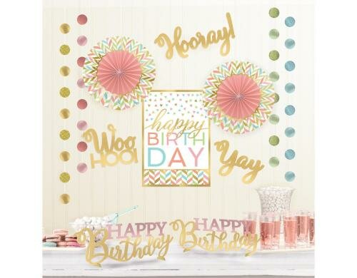 Amscan Dekoset Confetti Fun Papier, 12-teilig