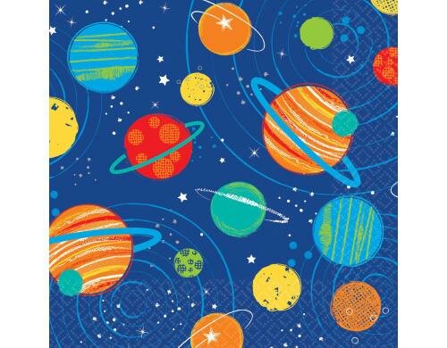 Amscan Servietten Galaxie 16 Stück 25x25 cm, 16 Stück