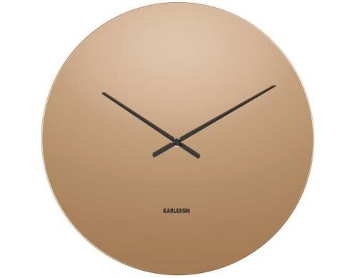 KARLSSON Wanduhr Mirage, Kupfer, Spiegel 40 x 3 cm, Exkl. AA Batterien
