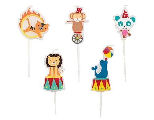Rico Design Kerzen Set Zirkus 5 Stück