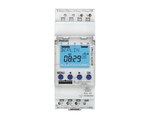 Theben Smart Digital-Astro-Wochenschaltuhr 1 Kanal 16A, 230V,1min, bluetooth