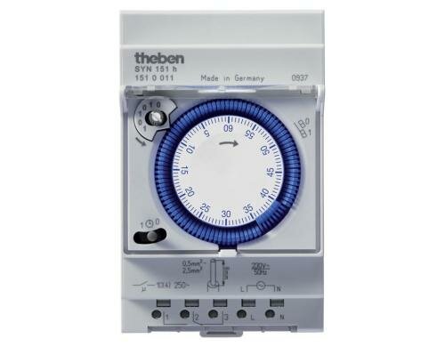 Theben Analog-Zeitschaltuhr 60min 1 Kanal, 10A, 230V, Schaltzeit 38 sek.