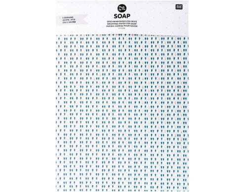 Rico Design Geschenpapier für Seife 20 Blatt à 21 x 14.8 cm