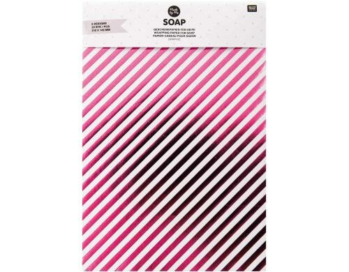 Rico Design Geschenpapier für Seife 20 Blatt à 21 x 14.8 cm