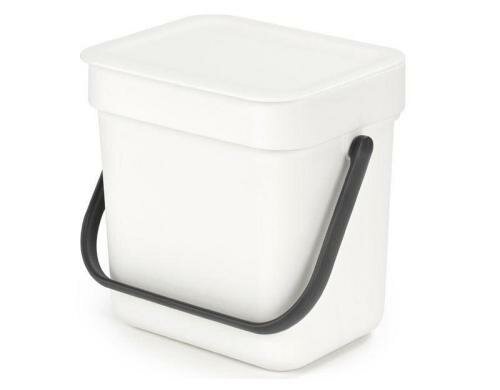 Brabantia Sort & Go Abfallbehälter Inhalt 3 Liter, weiss