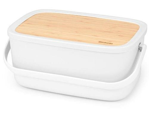 Brabantia NIC Brotkasten hellgrau, Bambusholz