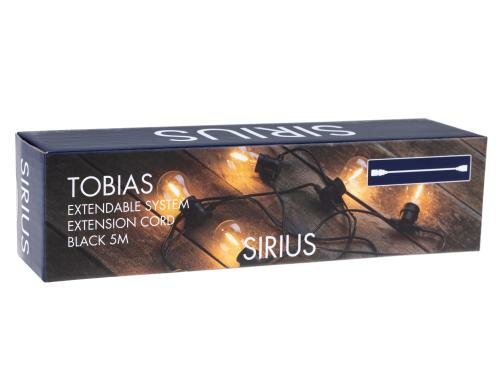 Sirius LED LichterketteTobias Verlängerungs Kabel, Schwarz, 5m