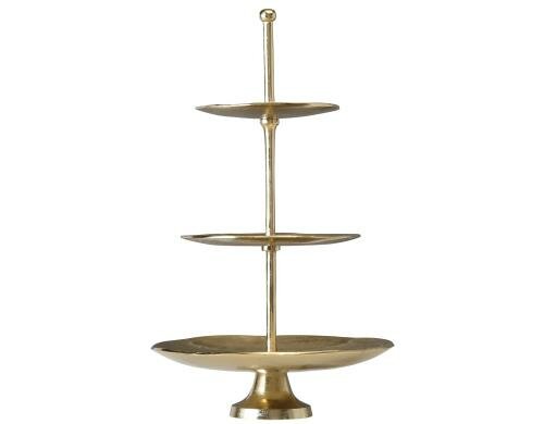 Etagere Halli, Deko, H 70 cm, Metall, Gold
