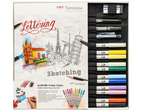 Tombow ABT PRO Set 5er Set Basic-Colours/5er Set Pastel-Colour