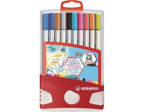 Stabilo Pen68 Brush Colorparade 20er Set