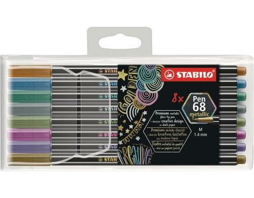 Stabilo Pen68 Metallic 8er Set Plastiketui
