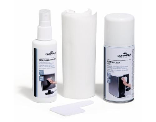 Durable PC Cleaning Kit Schaumreiniger, Spray, Vliestücher